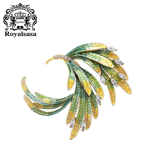 Royal Salsa Jiguang Pianyu temperament high-end niche brooch exquisite new fashion suit pin light luxury accessories