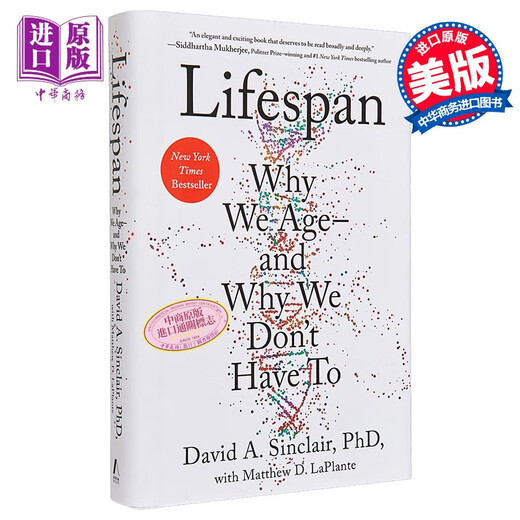 寿命 抗衰老主题  Lifespan Why We Age and Why We Dont Have To 英文原版 David A Sinclair 医学 保健