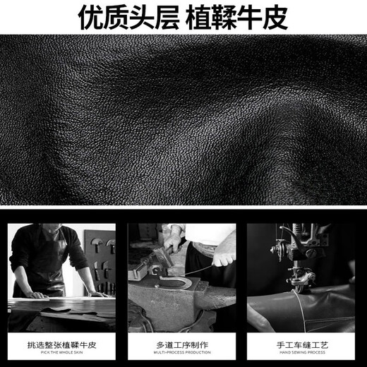 斯维森之星背包男士真皮双肩包大容量多功能商务15.6英寸电脑背包旅行包书包 6636#植鞣真皮黑色