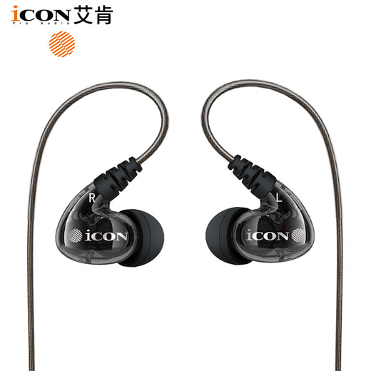 ICON iCON Scan8 in-ear monitoring headphones medium and low frequency wired earbuds live broadcast anchor karaoke sound card 3 meters long monitoring headphones iCON Aiken monitoring headphones