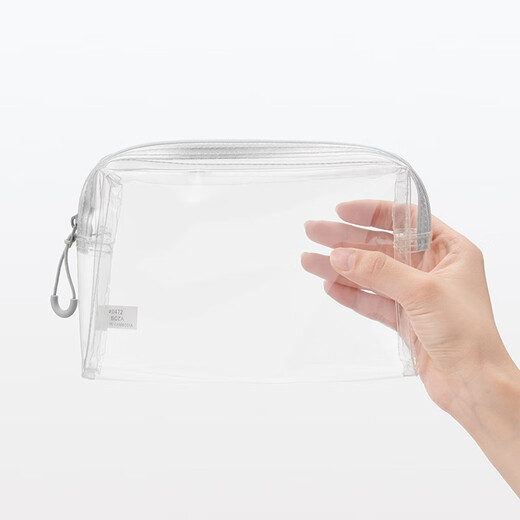 Muji PU Прозрачная сумка для хранения макияжа Портативная макияжная сумка дома.
