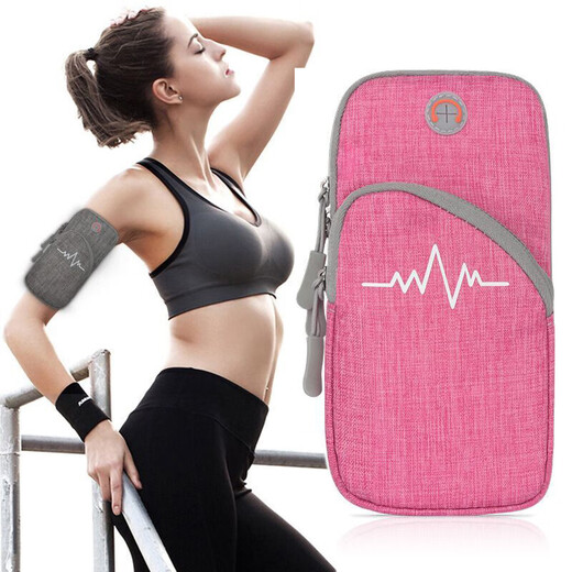 BAIWON is suitable for Huawei running mobile phone arm bag, sports mobile phone arm strap, outdoor marathon riding protective cover, men's and women's fitness arm bag, mobile phone bag, mobile phone case, wrist cover, black Honor 60Pro arm bag