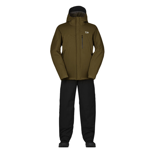达亿瓦（DAIWA）秋冬DW-3523 防寒套装防风冬装钓鱼服户外防雨外套 黑色 L