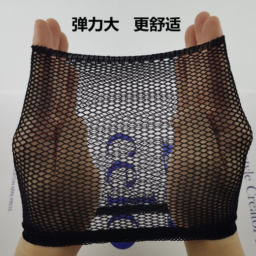 Dai Yan wig hair net cos invisible net cover with high elasticity net hair cover with both ends open, fine mesh hood with wig without head net, black 3 pieces with both ends open