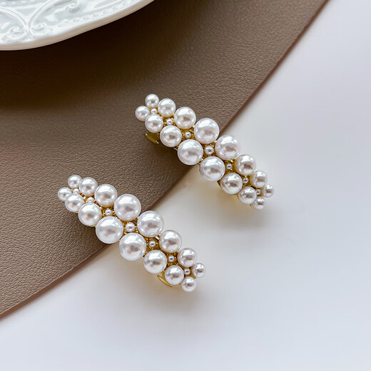 Chimera (CHIMERA) 2 pieces of noble and luxurious bangs hair clips spring clip ponytail clip half-tied one-word clip side hair accessories girl birthday gift