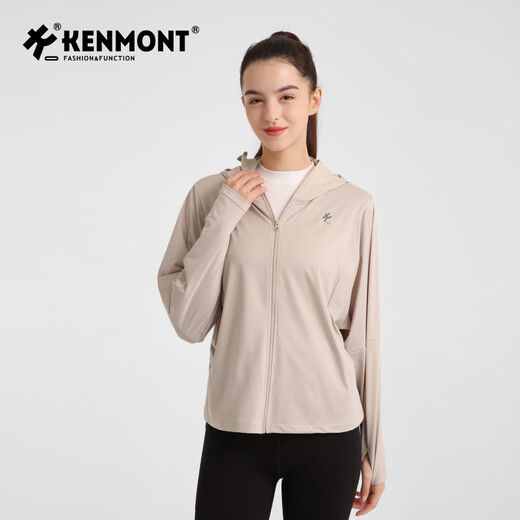 Kenmont卡蒙防晒衣女新款夏防紫外线宽松显瘦防晒服骑行外套女装KM-6198 KM-6198/裸粉色 均码