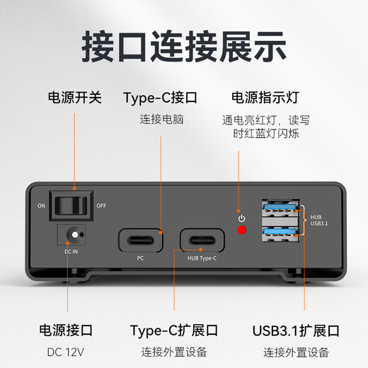 MAIWO K3525CH mobile hard drive box 2.5/3.5-inch sata serial port usb3.1 reading box desktop notebook mechanical solid state drive SSD external box