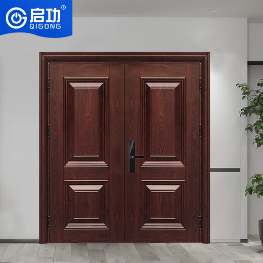 Qigong anti-theft door steel safety door sliding door entrance door community unit private house steel anti-theft door
