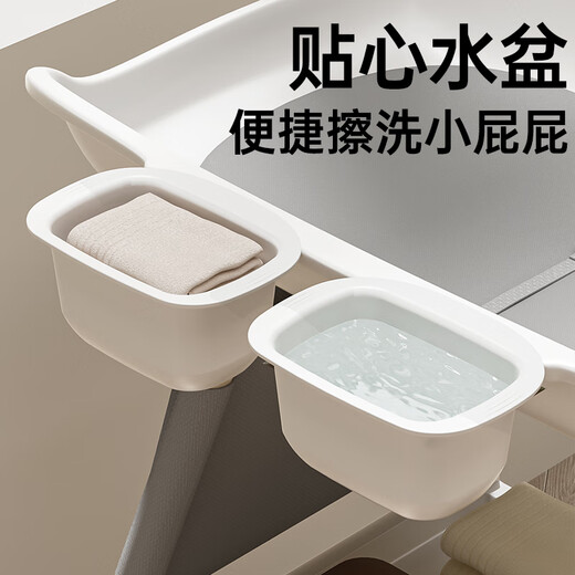 Green Yeke German baby diaper table care countertop baby diaper artifact multifunctional adjustable height movement [Molandi White] Basic style