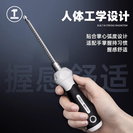 绿林（GREENER）十字一字两用螺丝刀改锥多功能家用拆机维修棘轮螺丝刀套装