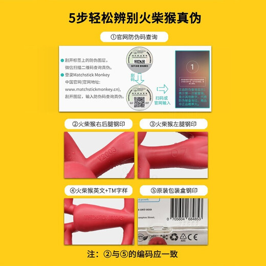 MATCHSTICK MONKEY British Match Monkey Teether Baby Soothing Molars No Tail Anti-Eating Hand Bite Teething Teeth Can Be Boiled Professional Teether With Tail Payment Blue