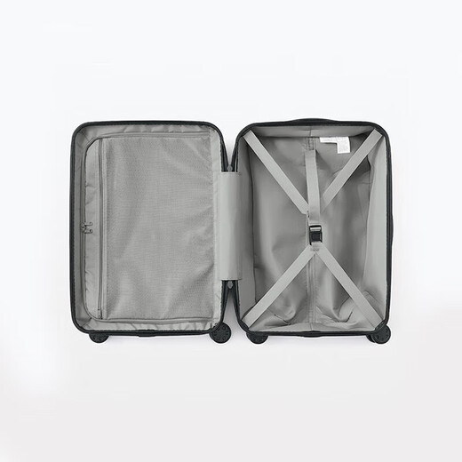 MUJI adjustable trolley height hard shell trolley suitcase gray zipper 4S/4A 21 inches
