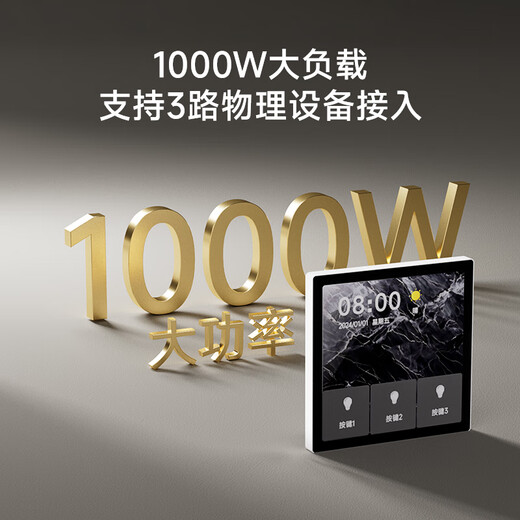 Ours à tête plate PTX-AK écran de commande central ultra-mince commutateur d'écran intelligent blanc haute définition connecté à l'application Mijia tactile plein écran