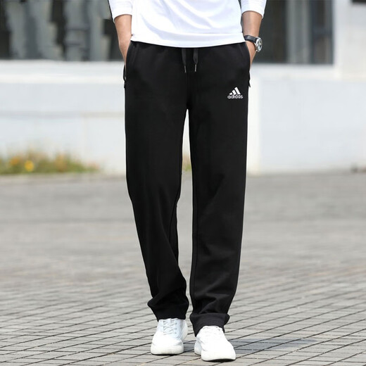 Pantalones para hombres adidas 2024 Autumn New Sports Pants de algodón cómodo algodón transpirable Pantalones de moda de tejido de moda GK9273 XL
