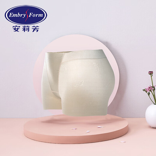 Embry Thin Mid-waist Seamless Body Shaping Pants Women's Tummy Control Butt Lift Shaping Safety Pants Gift Skin Color SKN L