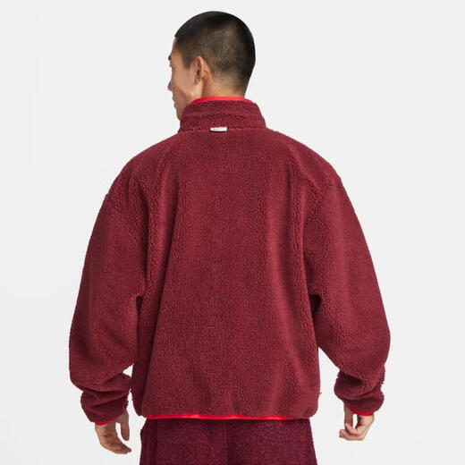 
Nike (NIKE) official men's clothing 2025 spring new sportswear imitation lamb velvet stand collar casual warm jacket jacket FZ6194-677 2XL 185 (recommended 150-170Jin [Jin equals 0.5 kg])