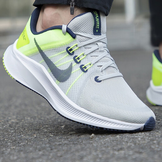 
Nike (NIKE) men's shoes, new summer QUEST 4 sports shoes, shock-cushioned wear-resistant casual shoes, lightweight fabric breathable running shoes, DA1105-003/Grey-green/QUEST 4 40.5