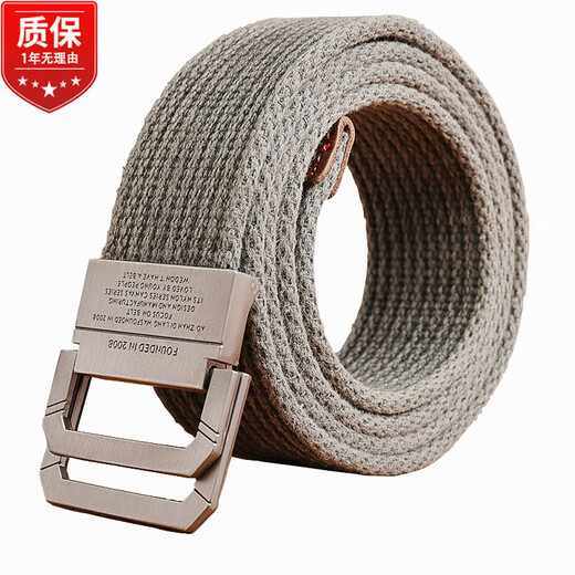 Half a cigarette double-ring buckle canvas belt men's belt youth casual teenagers durable cotton breathable military training belt gift