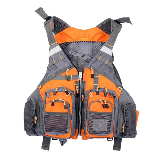 Xinghuang outdoor multi-functional lure life jacket boat fishing clothing vest vest multi-pocket detachable yellow