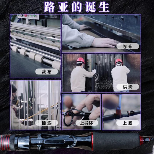 猎鱼魔（Lie yu mo）泛用路亚竿全套纺车轮碳素直柄ML调枪柄水滴轮路亚竿套装鱼竿 1.8米 直柄+金属纺车轮+饵+线