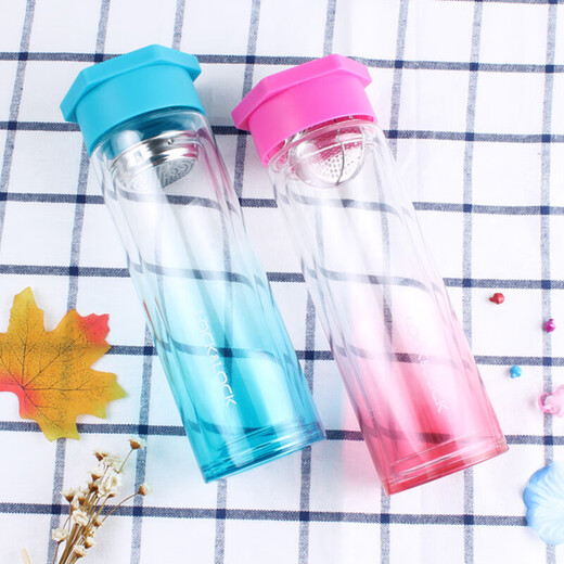 Замок Звезда Стар Diamond Double Glass Water Cup Устойчивая и антикальдирующая летняя цветов