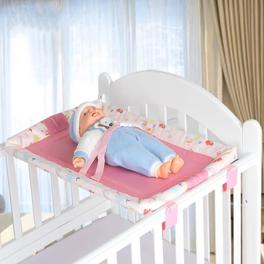 
CLCEY universal crib game bed baby children diaper table organization newborn massage table BB touch changing clothes table Gem blue storage bag
