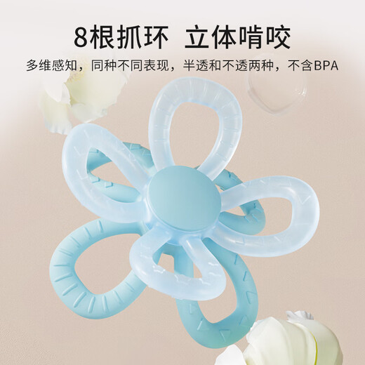 YEEHOO Manhattan hand ball baby teether baby chew toy anti-eating hand bite artifact newly upgraded gas phase glue soft and odorless pink