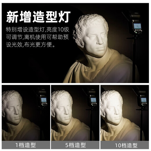 神牛V860III三代机顶闪光灯单反微单热靴闪光灯单反机顶灯高速同步离机TTL自动测光锂电机顶灯佳能版