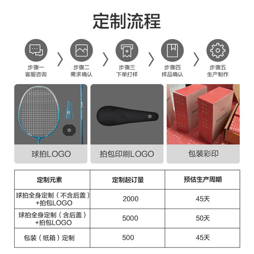 京东京造 碳素超轻耐打羽毛球拍对拍F100 碳素训练拍附手胶