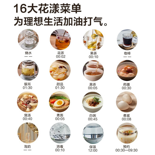 Bear (Bear) Health Pot Tea Boiler Tea Kettle Kettle Electric Kettle Hot Water Kettle Electric Kettle Multi-stage Insulation Flower Teapot Fruit Teapot 1.8L YSH-D18F1 with filter