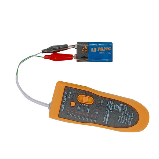 Elf mouse multi-function network cable hunting instrument anti-interference POE voltage resistance 60 volt precision line checker wire test network line patrol 9V volt battery set JLS-801 voltage resistance 60 volt POE flameproof yellow