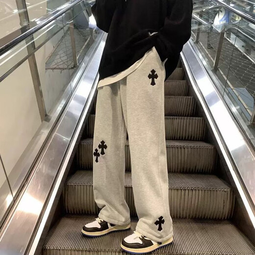 Pantalones yimuqi pou pantalones de otoño high street versátiles versátiles heterosexuales de la calle