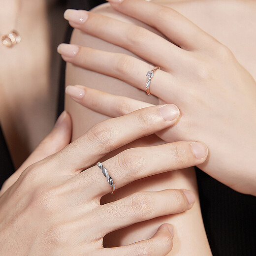 Fanci (Fanci) Shining Galaxy Couple Ring Silver Ring Gift Proposal Niche Design Birthday Confession Gift for Girlfriend Shining Galaxy Couple Ring Beijing/Next Day Delivery