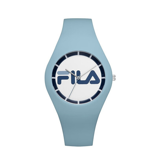 FILA watch silicone strap female watch fashion student male watch personality quartz watch birthday gift for boyfriend girlfriend 671 [light blue] FLL38-671-005
