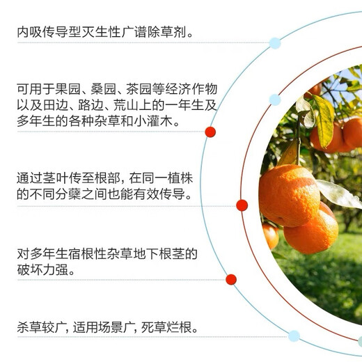 Xin'an Nongwang 757 Glyphosate Ammonium Salt 68% Herbicide Interline Herbicide Glyphosate Xin'an Nongwang 50g * 10 sacs