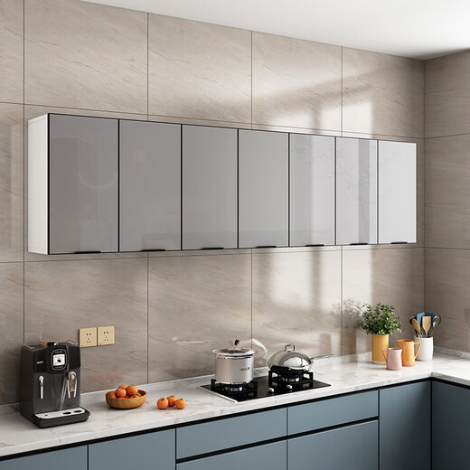 Jiuchin bag installation kitchen wall cabinet balcony storage cabinet bathroom wall storage cabinet bathroom wall-mounted wall cabinet 60 long 30 deep 80 high two doors elegant white