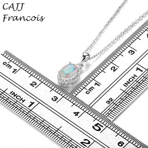 CAJJ Francois 0.40 carat opal stone pendant for women 925 silver as a gift for personal use natural colored gemstones jewelry gems opal stone pendant