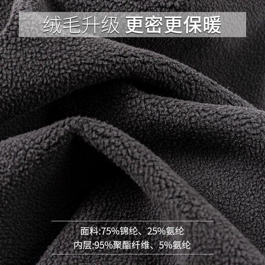 Langsha sweatpants for men and women in autumn and winter plus velvet casual straight sweatpants 2022 new fashion windproof pants for men - black (thickened) L