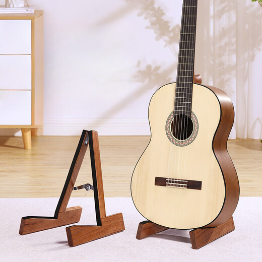 Eno Solid Wood Gitarre Placement Rack Floor Gitarre Rack Special Rack vertikaler Halterung Gitarre Rack House Klapperische Ukulele Rack Eiche Klappstil