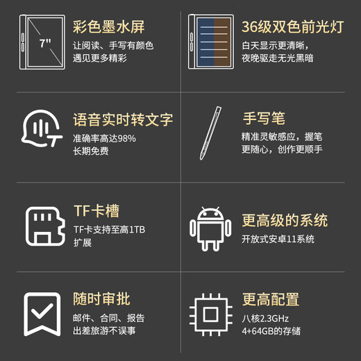 BIGME Dawo flagship new B751 smart ink screen 7-inch Mini smart office book reader Android open handwriting electronic ink screen reader B751 public book standard version