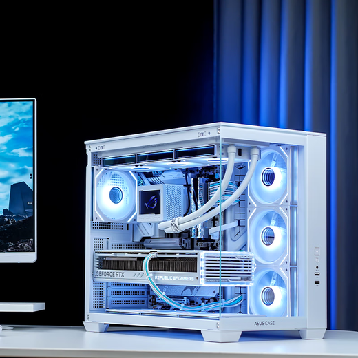 ASUS U7 265K ASUS ROG family bucket 5080 host pure white sea view room graphics card game e-sports live broadcast DIY assembly machine computer machine Ultra7 265KF+RTX5070TI | 2