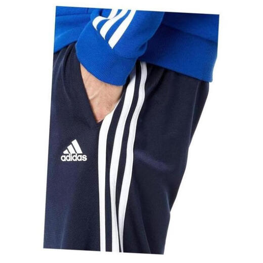 Adidas (adidas) men's pants sweatpants jogging pants straight pants knitted trousers three-bar training pants spring and autumn 9192828 Black/Black black L (suitable for waist circumference 89-96cm)