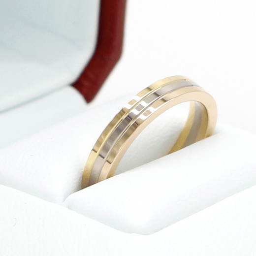 Cartier ring TRINITY series 18K gold three-color ring wedding ring 3.5mm pre-sale Chinese Valentine's Day gift 5mm pre-sale