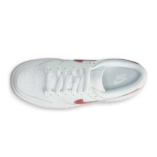 NIKE耐克男女鞋新款DUNK LOW复古滑板鞋 运动休闲鞋DH9765_100 白-金属红 35.5