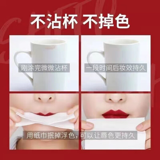 兰奕李佳琪推荐不掉色不沾杯肉桂豆沙色口红雨衣哑光防水持久保湿滋润 #701肉桂奶茶