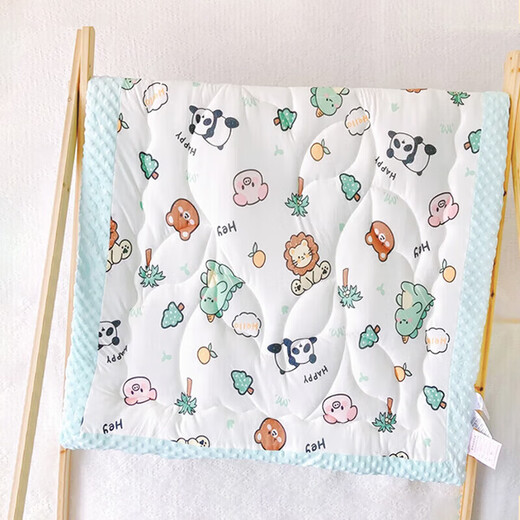 9i9 baby quilt spring and autumn comfort Doudou velvet baby cover blanket newborn cover children's bed Class A105 blue 100cm
