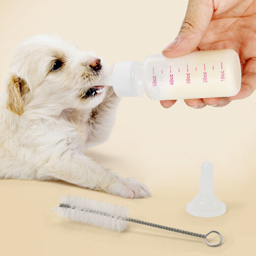 Hanhan Paradise Cat Bottle Dog Bottle 50ml Small Three-piece Breast Feeder Cat Puppy Water Feeder Medicine Feeding Artifact