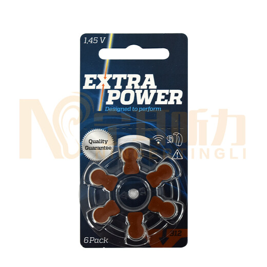 助听器配件EXTRA POWER纽扣电池英国制造进口电子10 13 312 675 312（1版6粒）