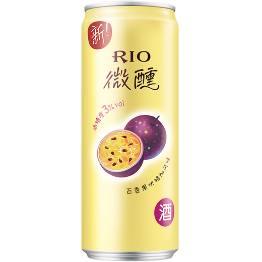 锐澳（RIO）洋酒预调鸡尾酒果酒微醺3度330ml*12罐伏特加限定青梅龙井中秋聚 百香果伏特加风味