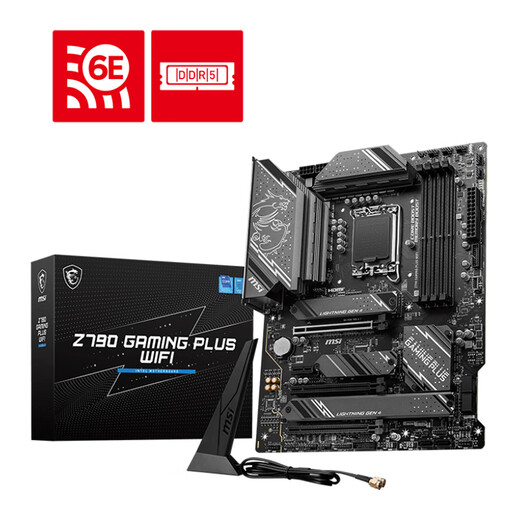 MSI Z790/Z690-Serie Motherboard Z790 Blade/Dark/Gaming gepaart mit Prozessor E-Sports Motherboard der 12. Generation [D5] Z790 Gaming plus WiFi